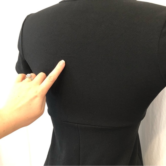 Twik tie front black mini dress. Size S. - Picture 7 of 11